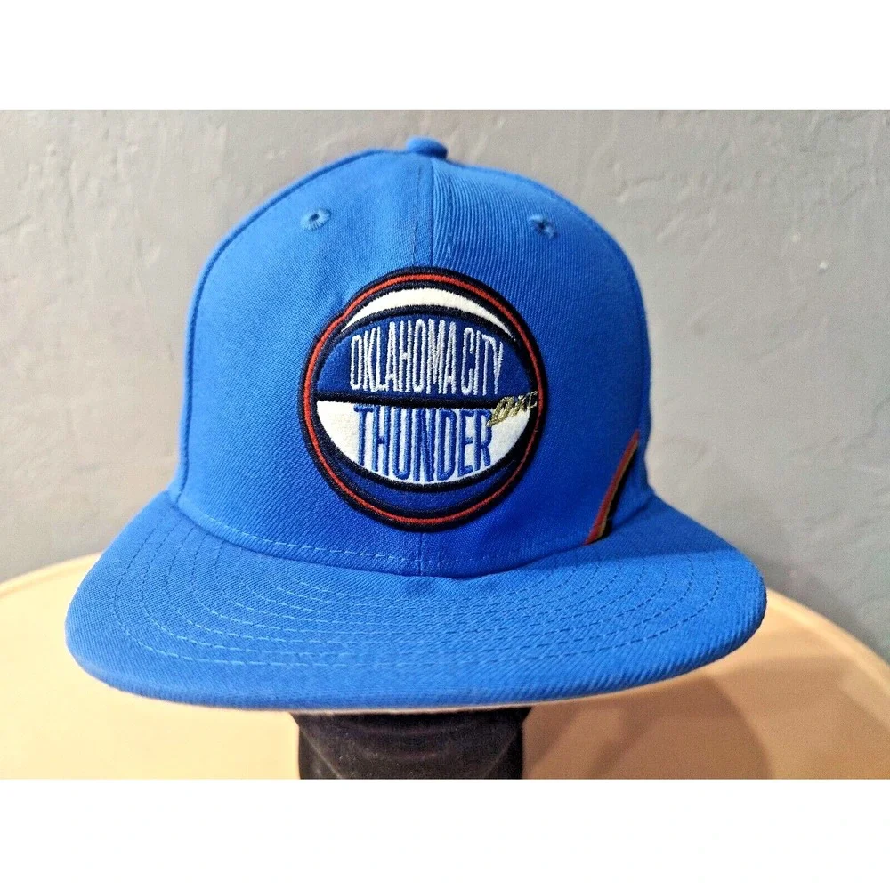 New Era‎ 5950 OKC Thunder Fitted Hat SCRIPT-Patch and Pin Special edition 7 1/4